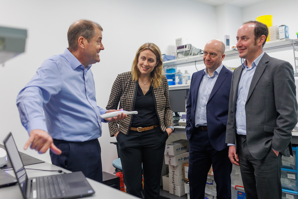 Adam Christie from Calcivis, Vicki Hazley, Paul Callaghan and Peter Silver from Scottish National Investment Bank