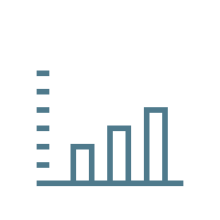 Line graph icon