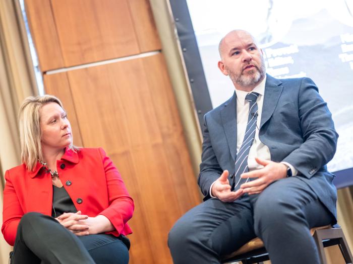 Nicola Douglas, Executive Director at the Scottish National Investment Bank and Kevin Havelock, Regional Director Edinburgh & East of Scotland Commercial – Mid Markets at RBS