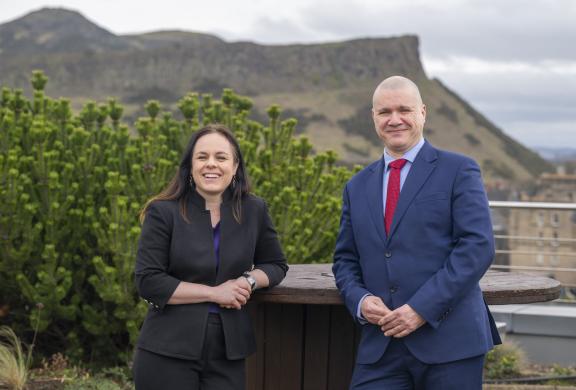 Ms Kate Forbes, Deputy First Minister and David Ritchie, CEO, Scottish National Investment Bank